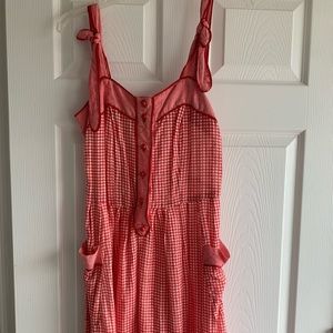 Red/White checkered dress